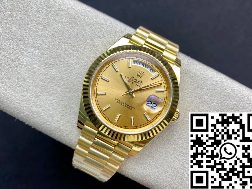 40MM Rolex EW Date Dial Day Gold Factory M228238-0003 0717